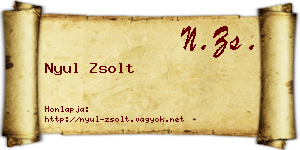 Nyul Zsolt névjegykártya